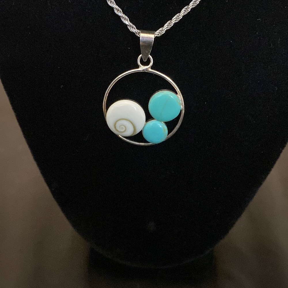 Sterling Silver and Turquoise Necklace